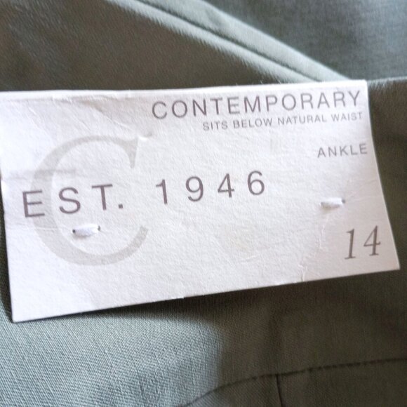 Cato Crochet Hem Pull-On Ankle Pants Size 14 Mid Rise NWT Comfy Chic - Picture 8 of 13